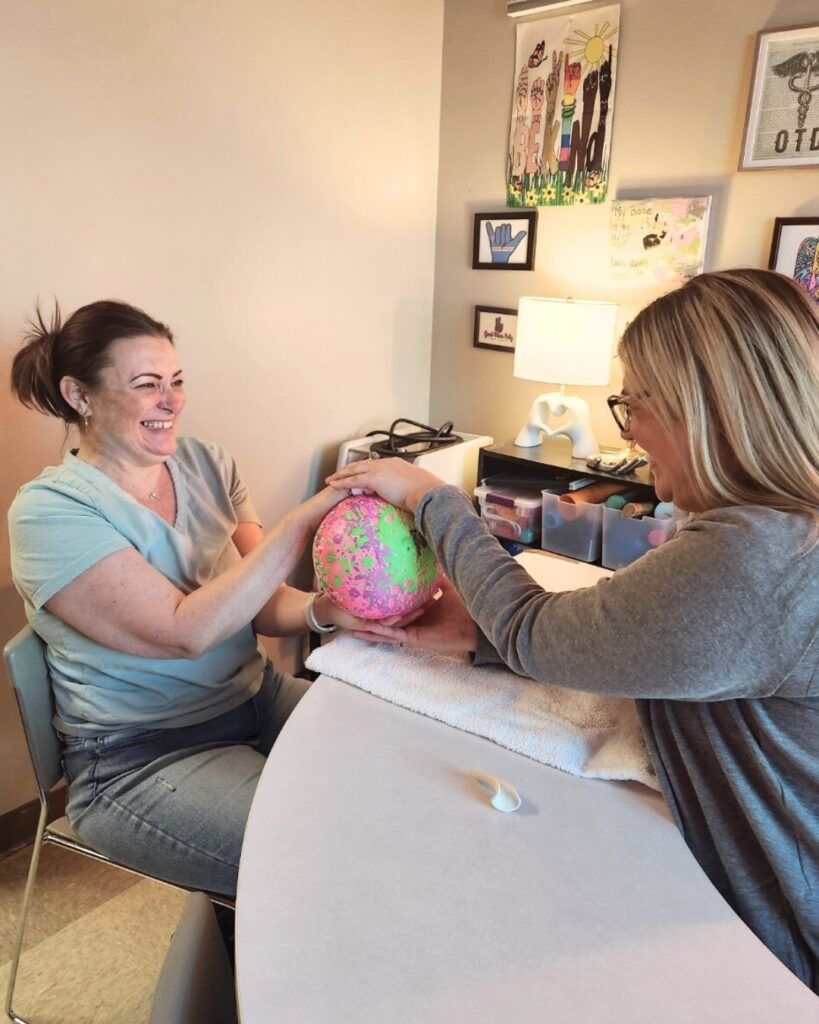 Jess with patient